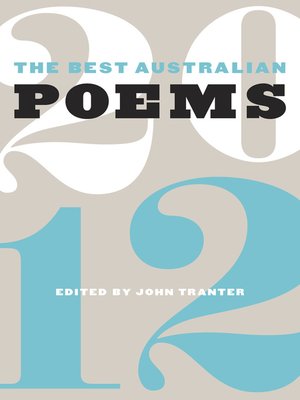 cover image of The Best Australian Poems 2012